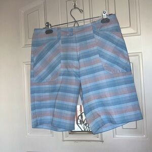 Nike Golf Blue and Pink Striped Men's Shorts